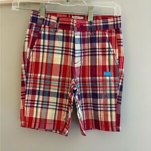 Plaid Red and Blue Boy’s Shorts